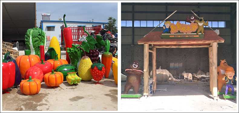 仿真蔬菜水果擺件，卡通玻璃鋼門頭