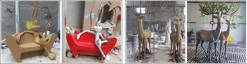 玻璃鋼雕塑制作流程，仿真景觀雕塑廠家