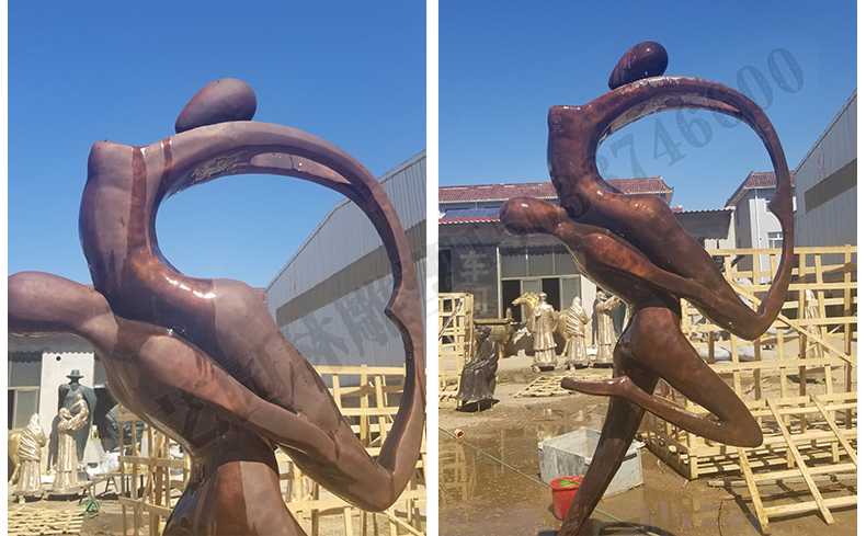 銅舞蹈人物雕塑，銅跳舞人，跳舞人物雕塑