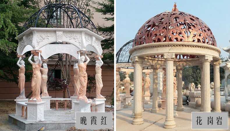 歐式景觀涼亭，大理石涼亭，石雕景觀涼亭