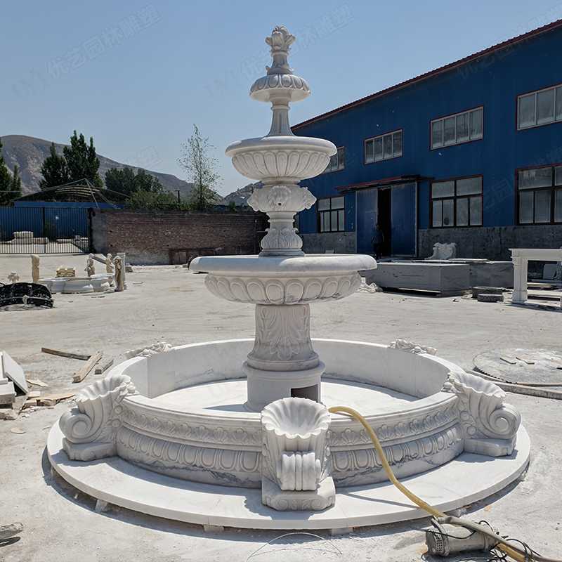 大理石噴泉，漢白玉噴泉